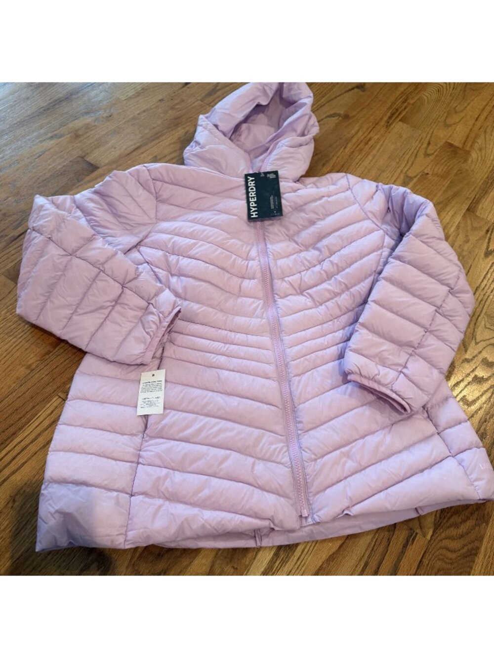 LANDS END MEDIUM 10/12 WOMENS LAVENDAR COAT  NEW